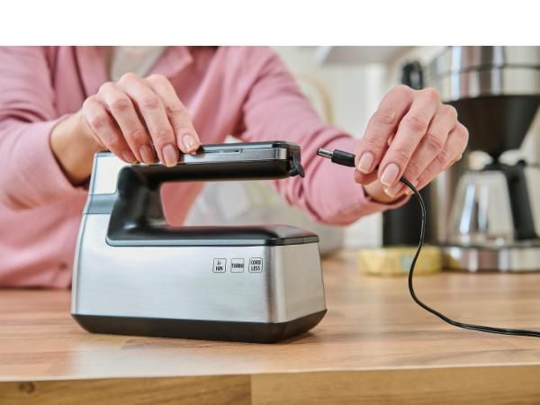 Severin Håndmixer trådløs 100 watt stål/sort